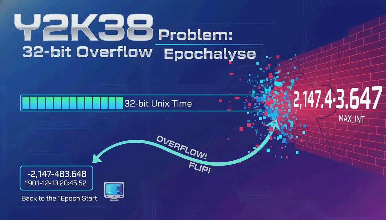 Visualizing the 32-bit integer overflow at the year 2038